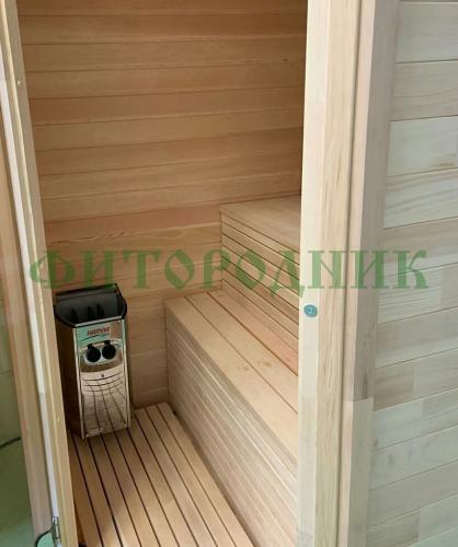 финская сауна двухместная угловая «comfort» с электрической печью