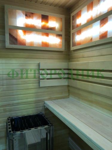 финская сауна трехместная «premium» с электрической печью harvia