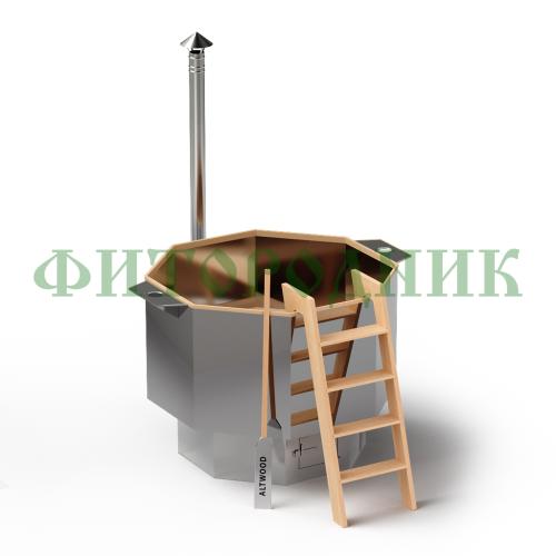 банный чан 8 гр. «сибирский знахарь» 1650 мм высота 1250 мм, глубина чаши 850 мм