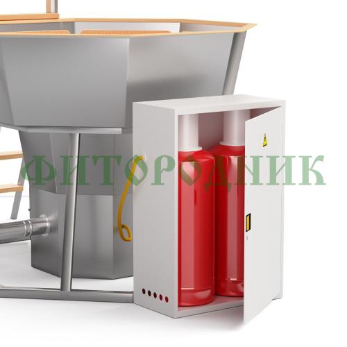 банный чан «premium neo steel» на подставке с газовой горелкой 1750 мм