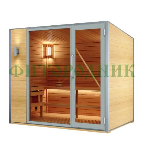 уличная модульная четырехместная сауна «premium» с электрической печью