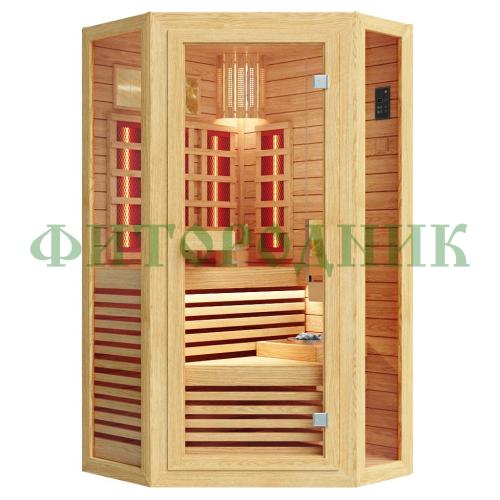 комбинированная сауна одноместная угловая «comfort»