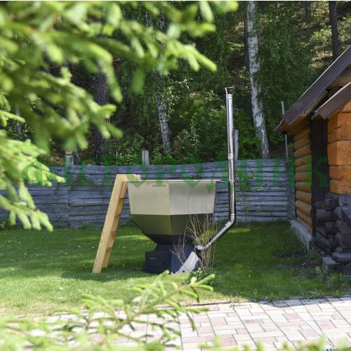 банный чан «original siberia» с печью 1850 мм