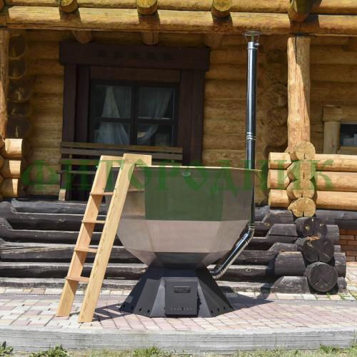 банный чан «original siberia» с печью 1650 мм