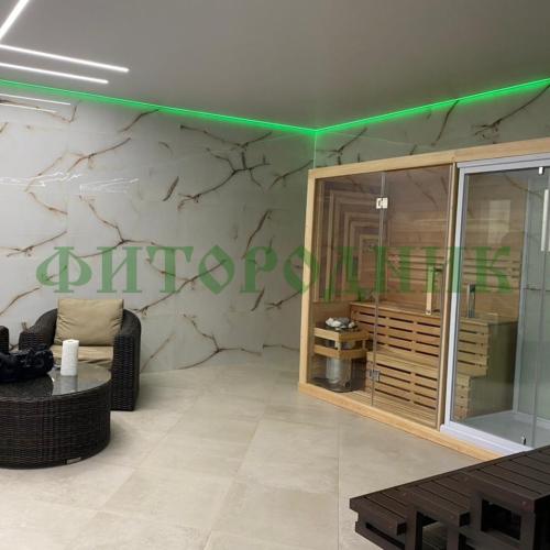 одноместная финская сауна «comfort» с душевой кабиной