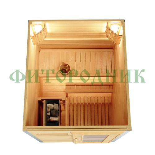 уличная модульная двухместная сауна «comfort» с электрической печью