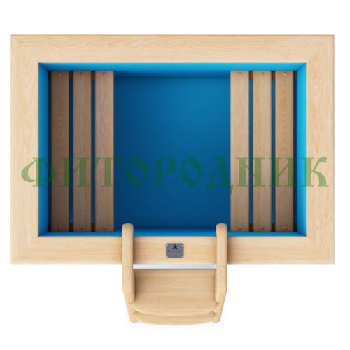 прямоугольная купель «comfort» из полипропилена длина 1200 мм ширина 780 мм высота 1000 мм