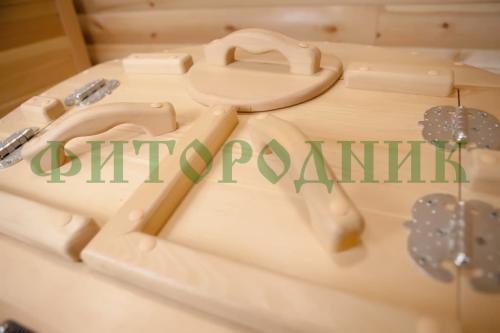 кедровая бочка овальная «классическая» со скосом с парогенератором