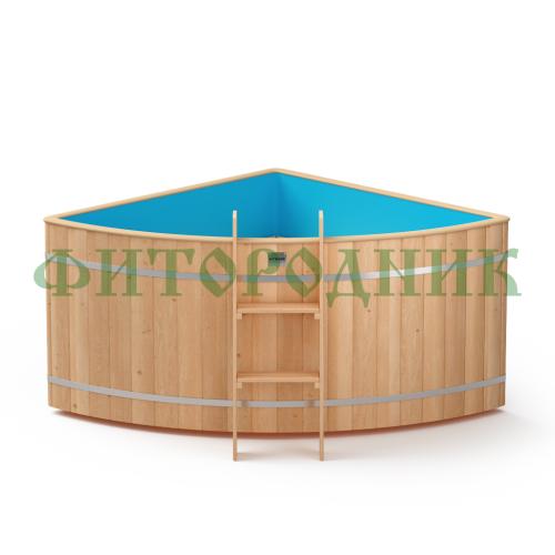 угловая купель «original» с пластиковой вставкой длина 1500 мм ширина 1500 мм высота 900 мм