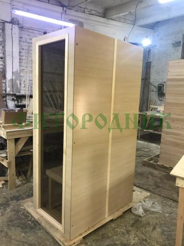 финская сауна одноместная угловая «original» с электрической печью
