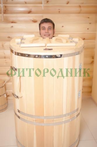 кедровая бочка овальная «классическая» со скосом