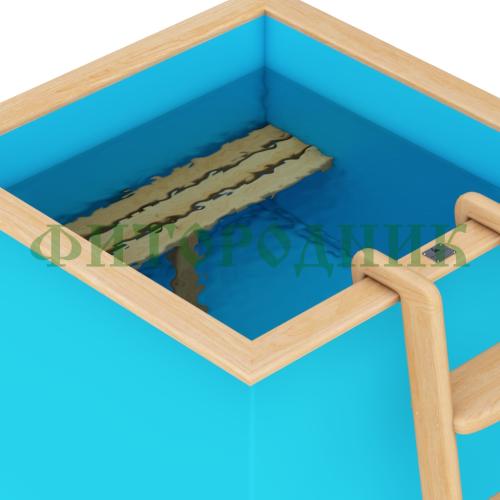 квадратная купель «comfort» из полипропилена длина 1300 мм ширина 1300 мм высота 1000 мм