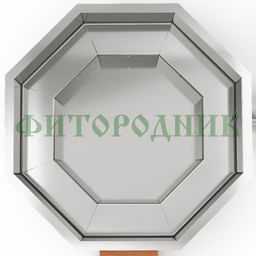 фурако «premium октагон» из нержавеющей стали с внешней печью 2350 мм