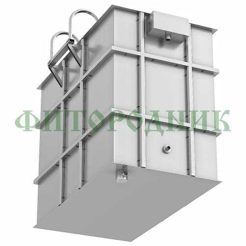 прямоугольная купель «comfort» из нержавеющей стали длина 1500 мм ширина 1000 мм высота 1150 мм