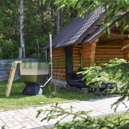 банный чан «original siberia» с печью 1850 мм