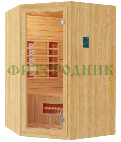 двухместная угловая инфракрасная сауна «original» с керамическими излучателями
