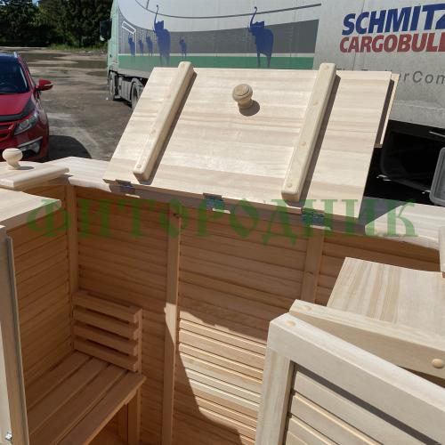 мини-сауна двухместная «sauna by siberia premium» с парогенератором «steamlux»