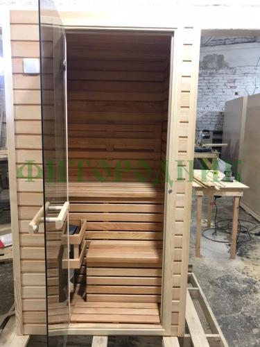финская сауна одноместная «comfort» с электрической печью