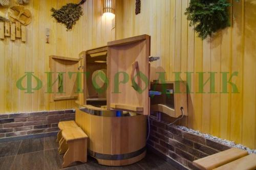кедровая бочка двухместная «профессиональная» с парогенератором «steamlux»