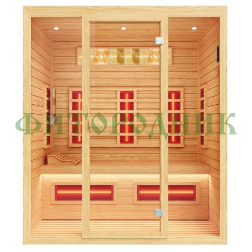 трехместная инфракрасная сауна «comfort» с керамическими излучателями