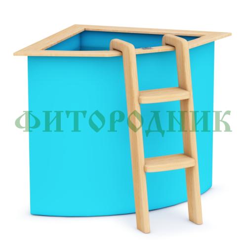 угловая купель «comfort» из полипропилена длина 1100 мм ширина 1100 мм высота 1000 мм