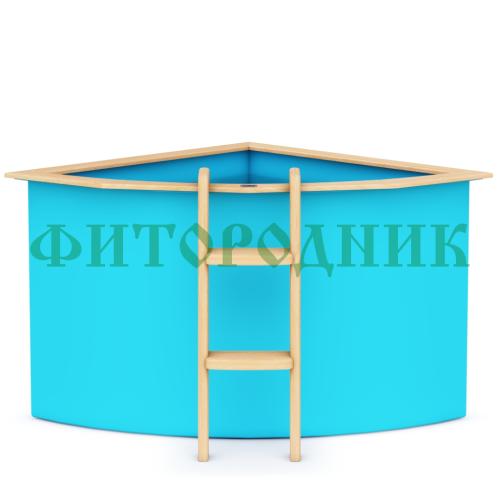 угловая купель «comfort» из полипропилена длина 1500 мм ширина 1500 мм высота 1000 мм