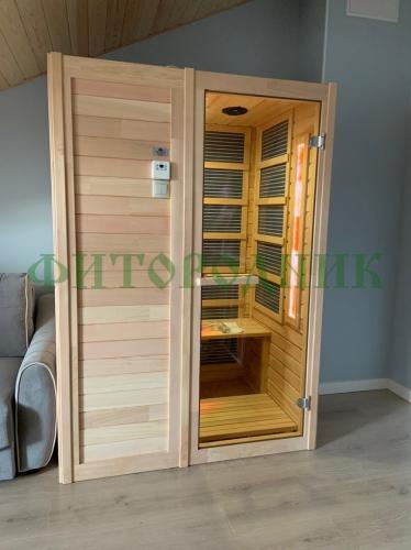 двухместная инфракрасная сауна «comfort» с карбоновыми излучателями