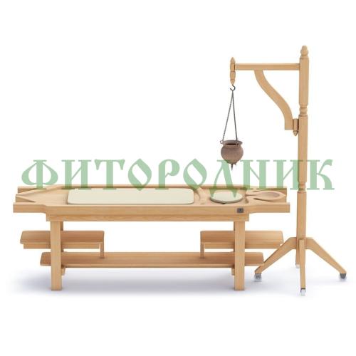 аюрведический массажный стол дхара пати из кедра