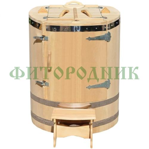 кедровая бочка круглая «профессиональная гигант» со скосом