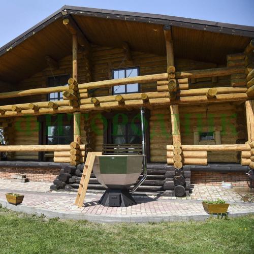 банный чан «original siberia» с печью 1650 мм