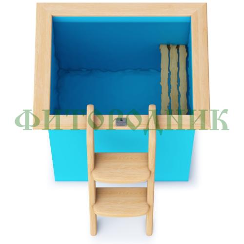 прямоугольная купель «comfort» из полипропилена длина 1000 мм ширина 780 мм высота 1000 мм