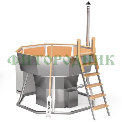 банный чан «premium neo steel» на подставке с газовой горелкой 2150 мм