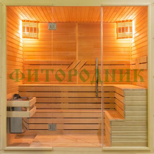 комбинированная сауна четырехместная угловая «comfort»