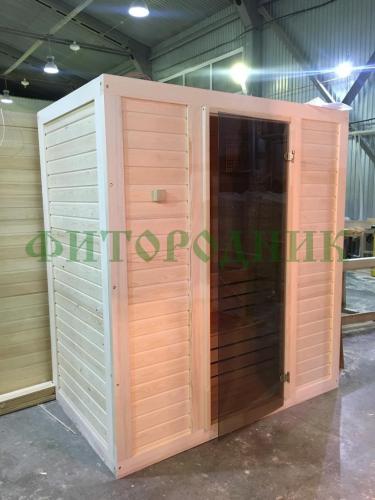 финская сауна трехместная «comfort» с электрической печью