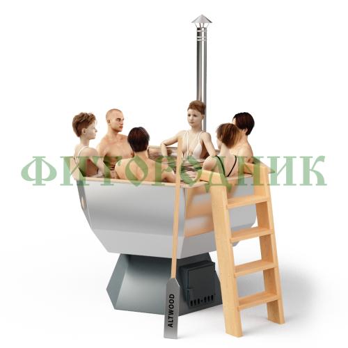 банный чан «original siberia» с печью 2150 мм