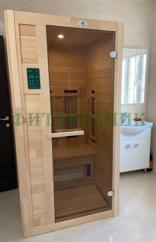 одноместная инфракрасная сауна «comfort» с керамическими излучателями