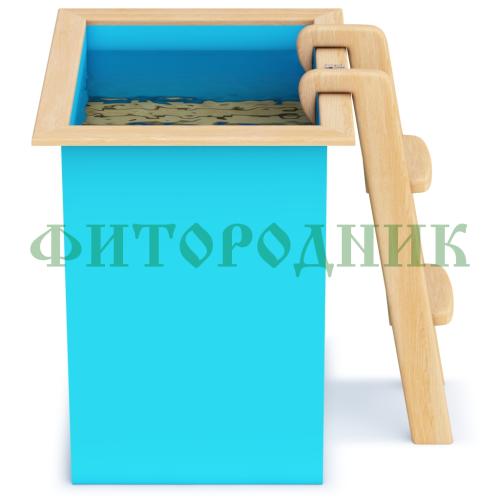 прямоугольная купель «comfort» из полипропилена длина 1000 мм ширина 780 мм высота 1000 мм