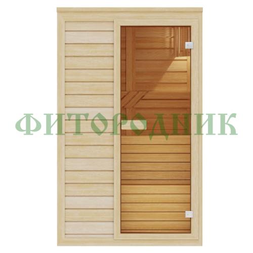 комбинированная сауна двухместная «comfort» с электрической печью и парогенератором