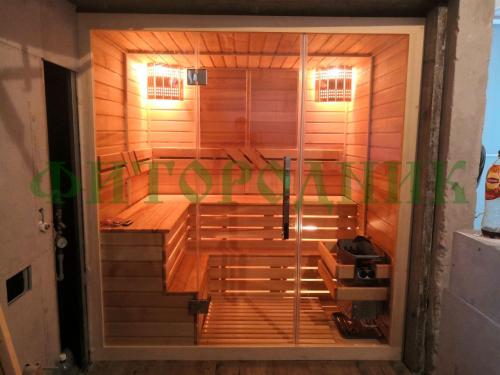 комбинированная сауна четырехместная угловая «comfort»