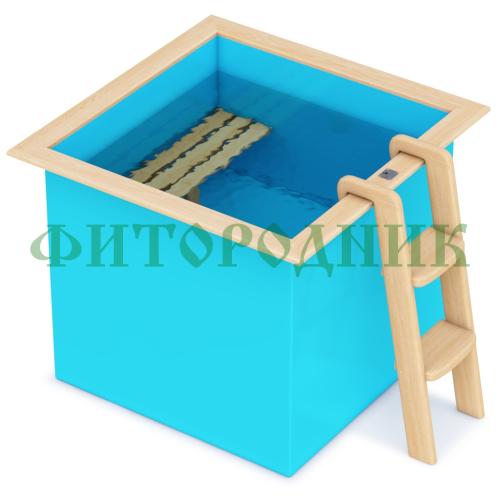 квадратная купель «comfort» из полипропилена длина 1300 мм ширина 1300 мм высота 1000 мм