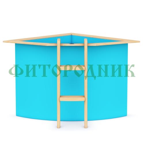 угловая купель «comfort» из полипропилена длина 1300 мм ширина 1300 мм высота 1000 мм