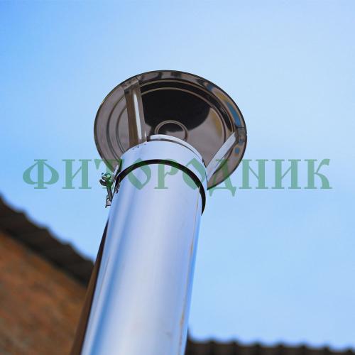 фурако круглая «original» из сосны с пластиковой вставкой с внешней печью 1500 мм