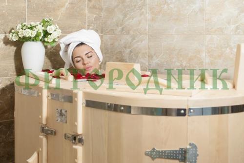 кедровая бочка двухместная «профессиональная» с парогенератором «steamlux»