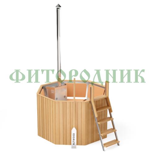 банный чан «premium neo steel» на подставке со встроенной печью 1750 мм