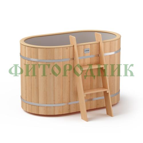 овальная купель «original» с пластиковой вставкой длина 1400 мм ширина 780 мм высота 900 мм