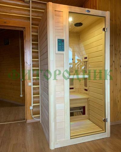 одноместная инфракрасная сауна «comfort» с керамическими излучателями