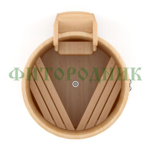 круглая купель «premium» из кедра диаметр 1200 мм высота 1150 мм