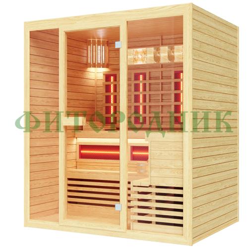 четырехместная инфракрасная сауна «comfort» с керамическими излучателями