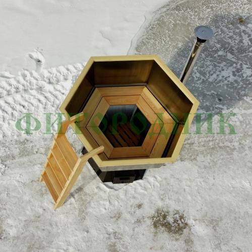 банный чан «original siberia» с печью 2150 мм