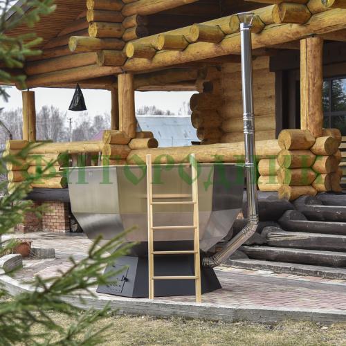 банный чан «original siberia» с печью 2150 мм